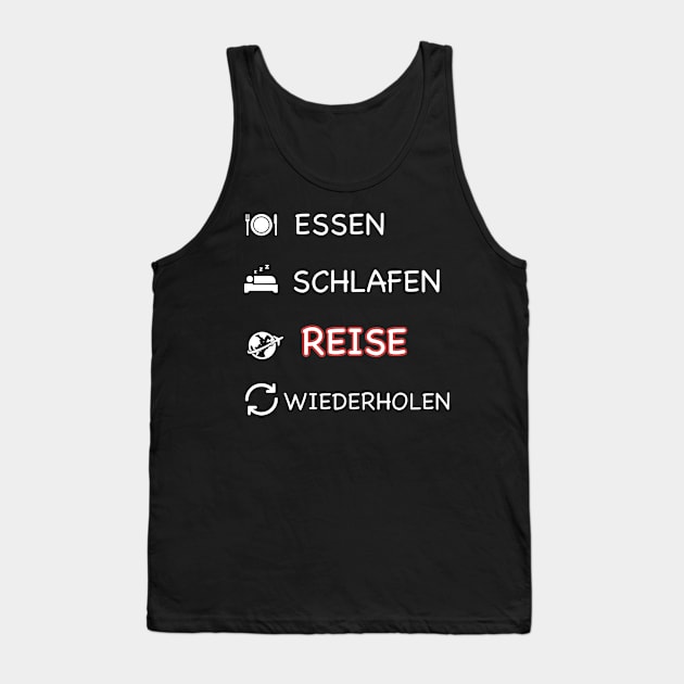 ESSEN SCHLAFEN REISE T-SHIRT Tank Top by yellowpinko